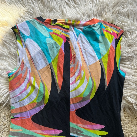 TRINA TURK abstract print stretch mini dress - Picture 9 of 9